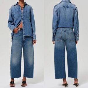 NWT Citizens of Humanity Ayla Raw Hem Crop Jeans, 32